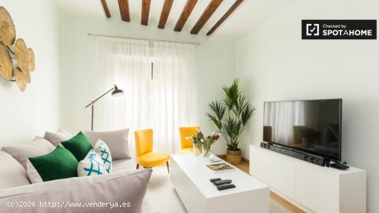 apartamento de 1 dormitorio con aire acondicionado y balcón en alquiler en Madrid centro de la ciud