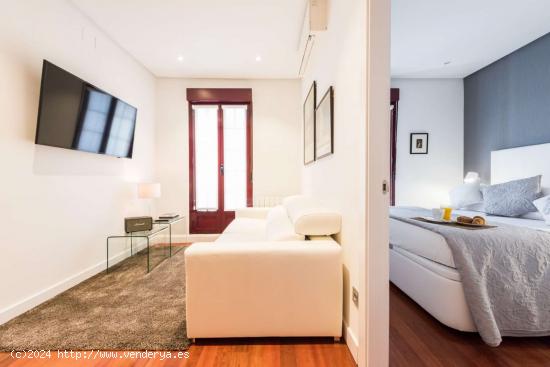 Moderno apartamento de 1 dormitorio con aire acondicionado y balcón en alquiler en Malasaña - MADR