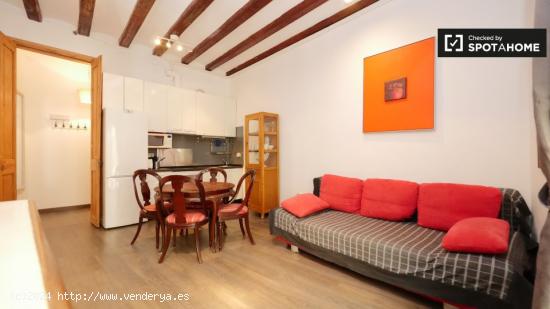 Acogedor apartamento de 1 dormitorio en alquiler en El Born - BARCELONA