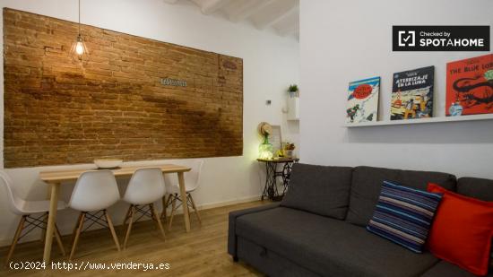 Elegante apartamento de 2 dormitorios con terraza en alquiler en El Camp de l'Arpa del Clot. - BARCE