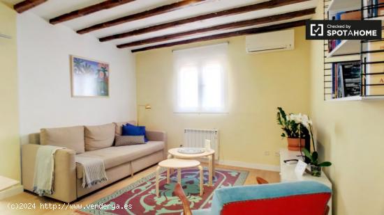 Precioso apartamento de 1 dormitorio con aire acondicionado en alquiler en la moderna Malasaña - MA