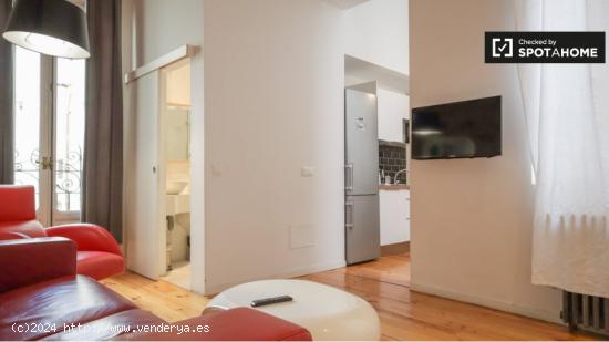 Elegante apartamento de 1 dormitorio con aire acondicionado en alquiler cerca del metro en el centro