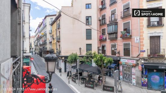 Habitación luminosa en alquiler en apartamento de 7 dormitorios en el centro. - MADRID