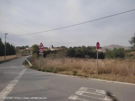 PARCELA URBANA EN ESQUINA CON CAMINO ASFALTADO - ALICANTE