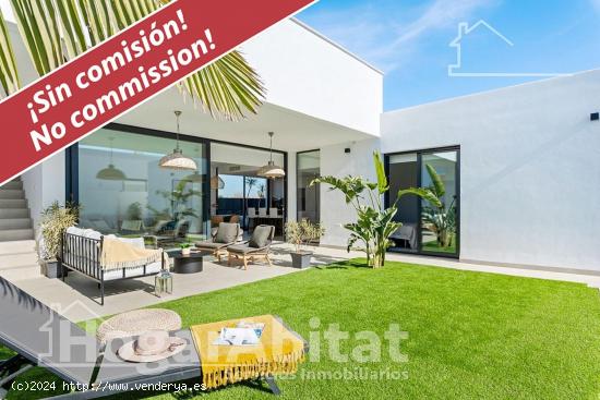 ¡JUNTO A LA PLAYA! VILLA A ESTRENAR CON PISCINA, GARAJE Y TERRAZA - MURCIA