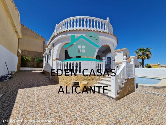  Chalet independiente, 3 dormitorios, piscina privada, sótano y solárium - ALICANTE 