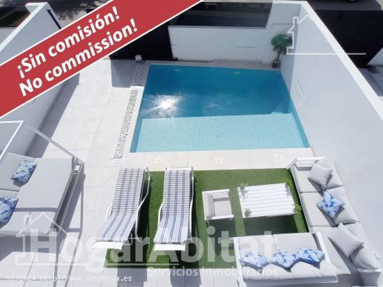 ¡ESPECTACULAR! ADOSADO CON GARAJE, TERRAZA Y PISCINA PRIVADA - MURCIA