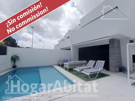 ¡ESPECTACULAR! ADOSADO CON GARAJE, TERRAZA Y PISCINA PRIVADA - MURCIA