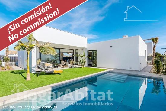 ¡JUNTO A LA PLAYA! VILLA A ESTRENAR CON PISCINA, GARAJE Y TERRAZA - MURCIA