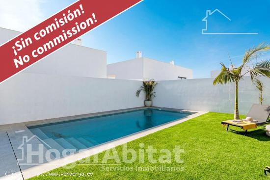 ¡JUNTO A LA PLAYA! VILLA A ESTRENAR CON PISCINA, GARAJE Y TERRAZA - MURCIA