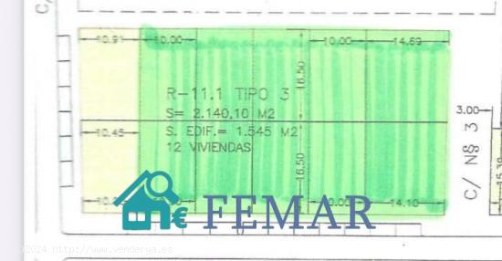 TERRENO URBANO 2140M 2 - MURCIA