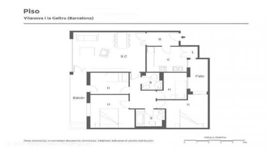 Primer piso con ascensor y plaza de parking en venta. - BARCELONA