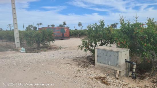 TERRENO ACONDICIONADO CON CONTENEDOR, LUZ Y AGUA - ALICANTE