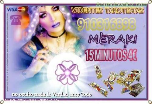 Meraki 15 minutos 5€ tarot y videncia económico 