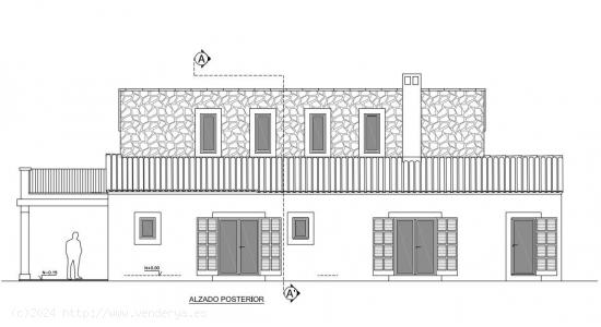 Terreno con proyecto de vivienda unifamiliar y piscina en Felanitx - BALEARES