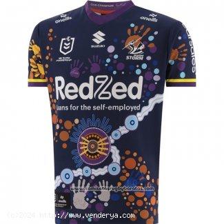  Camiseta Melbourne Storm Rugby 2024 Indigena 