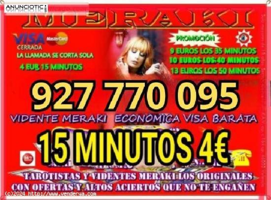  Meraki 15 minutos 4€ tarot y videncia económico  