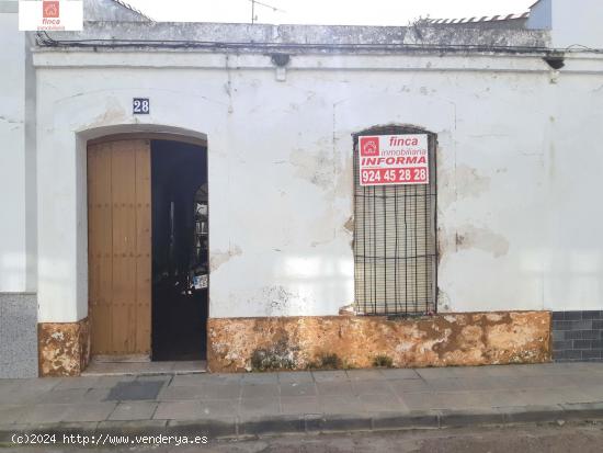  MONTIJO, VENTA VIVIENDA, PARA REFORMAR DE UNA PLANTA - BADAJOZ 