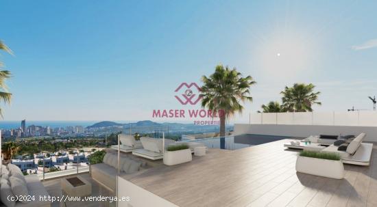 VILLAS DE LUJO DE OBRA NUEVA EN FINESTRAT CON VISTAS AL MAR - ALICANTE