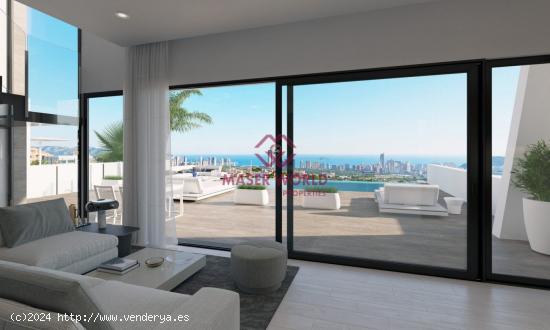 VILLAS DE LUJO DE OBRA NUEVA EN FINESTRAT CON VISTAS AL MAR - ALICANTE