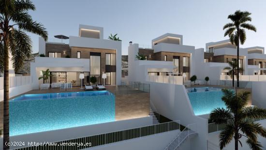 VILLAS DE LUJO DE OBRA NUEVA EN FINESTRAT CON VISTAS AL MAR - ALICANTE