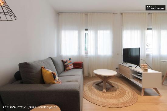  Apartamento a estrenar de 1 dormitorio con aire acondicionado en alquiler en el centro de Gràcia -  