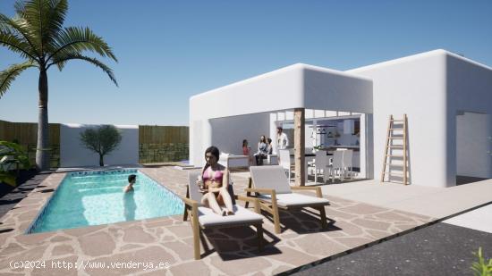 ▷Villa de Obra Nueva Estilo Ibiza en Alfas Del Pi, Costa Blanca - ALICANTE