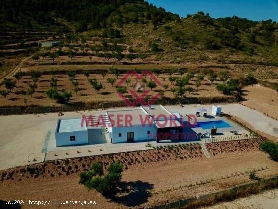 VILLA DE OBRA NUEVA EN HONDÓN DE LAS NIEVES - ALICANTE