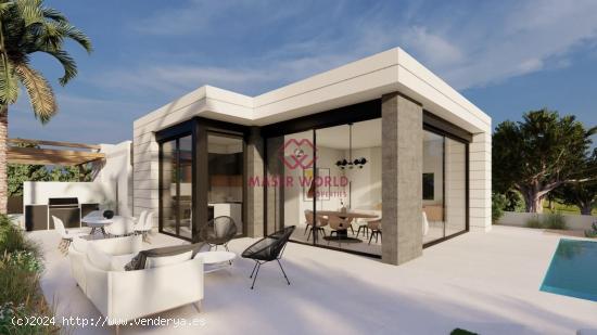  VILLAS DE OBRA NUEVA EN PILAR DE LA HORADADA EN EL CAMPO DE GOLF - ALICANTE 