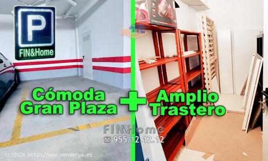 ** VENDIDO ** COMODO GARAJE CON AMPLIO TRASTERO EN TRIANA SEVILLA - SEVILLA