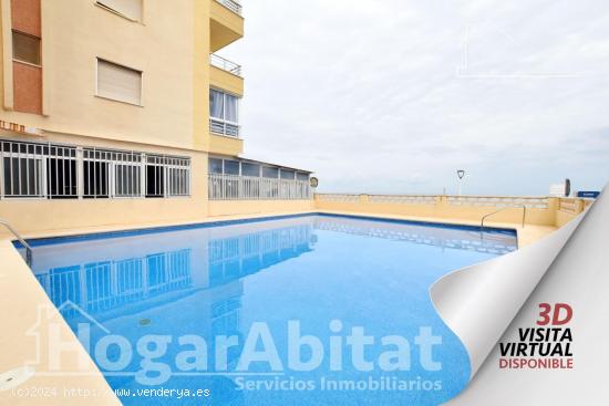 ¡Vistas al mar! CON TERRAZA Y PISCINA EN PRIMERA LÍNEA DE PLAYA - VALENCIA