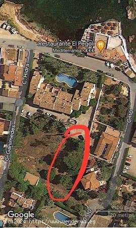 Se vende terreno de 962m2  urbanizable en Las Rotas Denia. Primera línea de playa!! - ALICANTE