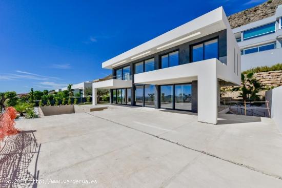 ▷Villa de Obra Nueva con Vistas al Mar en Finestrat, Costa Blanca - ALICANTE