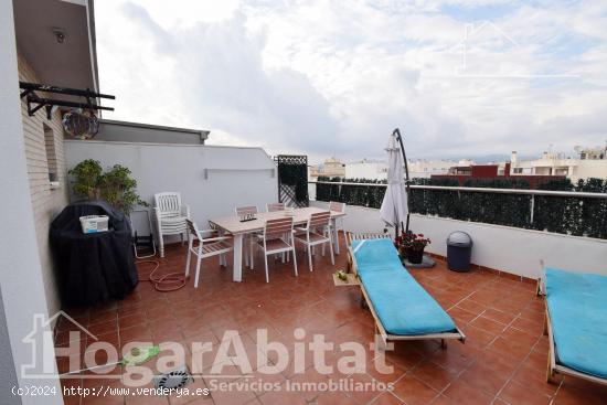 PRECIOSO ÁTICO SEMINUEVO CON GARAJE, TERRAZA Y ASCENSOR - CASTELLON