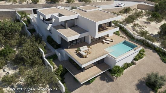 Villa lujosa de arquitectura moderna con vistas panoramicas al mar - ALICANTE