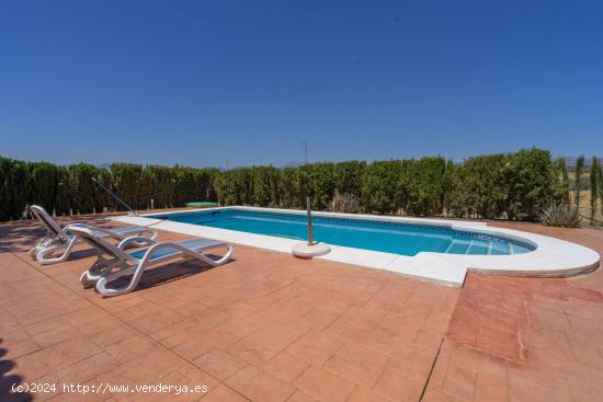 CHALET CON PISCINA, BARBACOA Y GARAJE PARA VARIOS COCHES. BUENAS VISTAS. CUADRAS PARA CABALLOS OPCIO