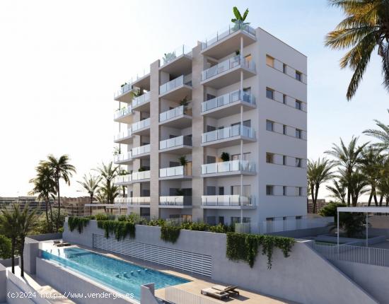 Apartamento en planta baja con vistas al mar de obra nueva en Arenales del Sol. - ALICANTE