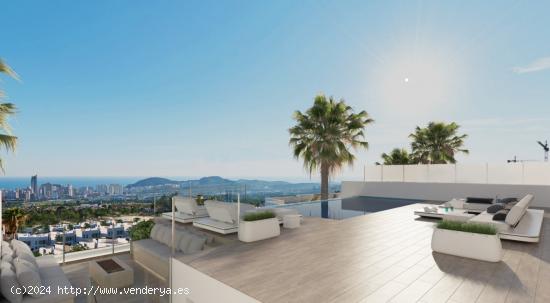 VILLAS DE LUJO DE OBRA NUEVA EN FINESTRAT CON VISTAS AL MAR - ALICANTE