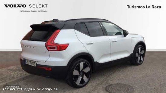 Volvo XC40 TODOTERRENO BEV 70KWH RECHARGE PURO PLUS 231CV 5P de 2022 con 24.135 Km por 33.600 EUR. e