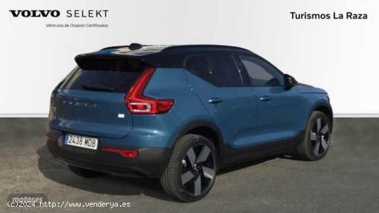 Volvo XC40 TODOTERRENO BEV 70KWH RECHARGE PURO PLUS 231CV 5P de 2022 con 36.866 Km por 33.600 EUR. e