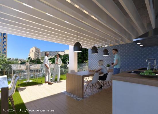 APARTAMENTO  DE NUEVA CONSTRUCCIÓN DE 2 DORM. A SOLO 600 M DE LA PLAYA EN CALPE. - ALICANTE