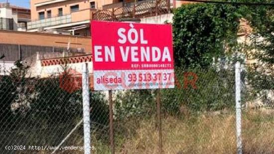 SOLAR EN VENTA EN CERDANYOLA DEL VALLES - BARCELONA