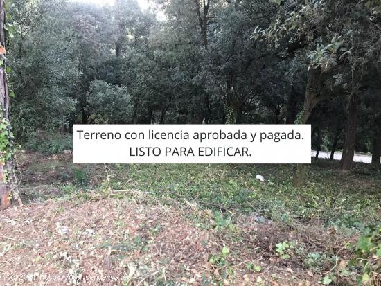  Terreno en La Floresta con permisos. LISTO PARA EDIFICAR. - BARCELONA 