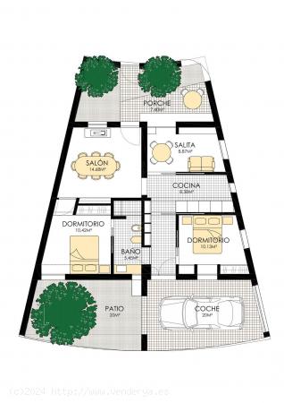 Parcela urbanizada en Alhendín con proyecto de vivienda en una sola planta - GRANADA