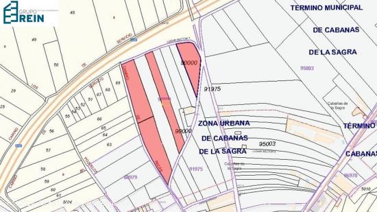 Parcelas de suelo urbanizable sectorizado 6.740 m2 en Cabañas de la Sagra - TOLEDO