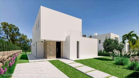 VILLAS DE OBRA NUEVA EN FINESTRAT CON VISTAS AL MAR - ALICANTE