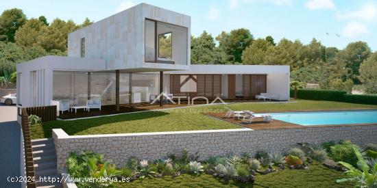 Proyecto de chalet independiente con licencia en la zona de Tosalet, con vistas al mar. - ALICANTE