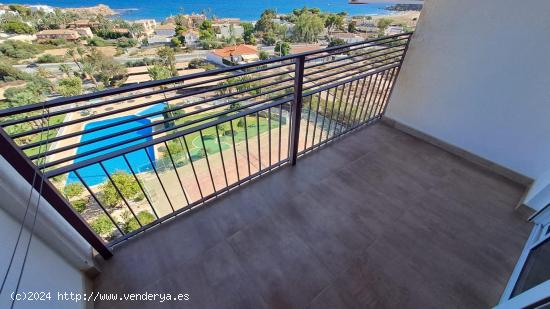 Apartamento de 2 dormitorios vistas al mar y piscina en Calarreona - MURCIA