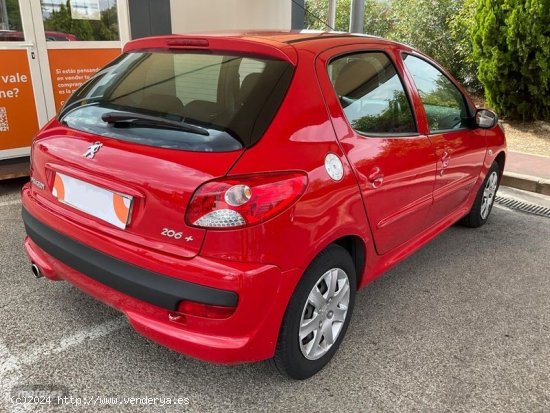 Peugeot 206 + 2012 (solo 72mil/kms) de 2012 con 72.294 Km por 5.990 EUR. en Tarragona