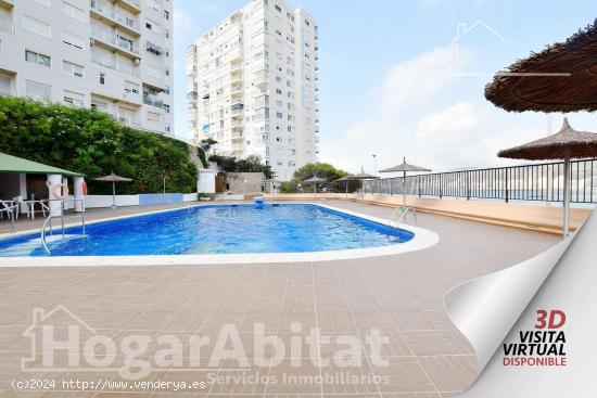 EXTERIOR CON PISCINA, BALCÓN Y VISTAS AL MAR - VALENCIA